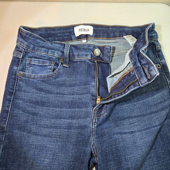 Pistola Mid Rise Dark Wash Stretch Denim Skinny Fit Jeans Women's Size 27‎ - Picture 2 of 5